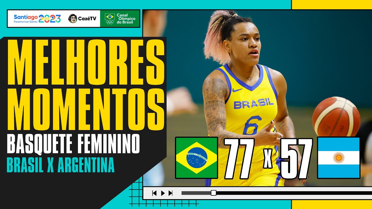 ESTAMOS NA FINAL! | BRASIL 77 X 57 ARGENTINA | BASQUETE FEMININO | PAN-AMERICANO 2023 NA CAZÉTV