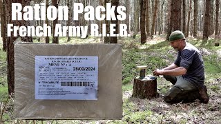Military Ration Packs - French Army 8hr RIER Exercise Ration, Menu 4. Pork with Lentils.