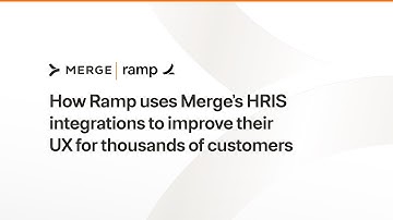 How Ramp uses Merge’s HRIS integrations to improve their UX for thousands of customers