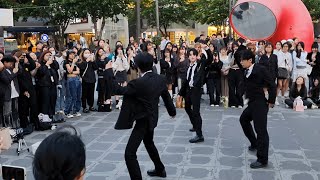 [STREET ARTIST] T:EV (TAEYOUNG, BONGGEUN & YUSEONG). INTERACTIVE SINCHON BUSKING. 240512.