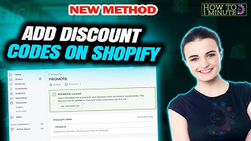 How to add discount codes on shopify 2025