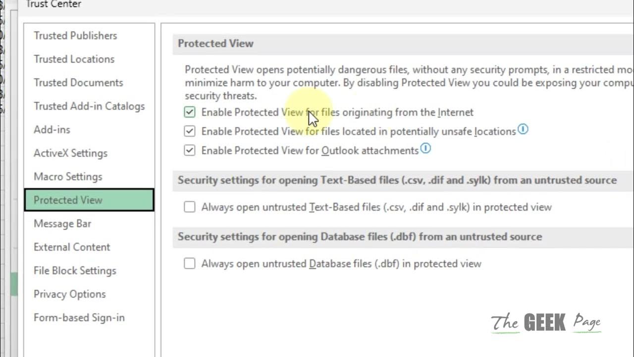 How to remove enable editing in excel permanently youtube