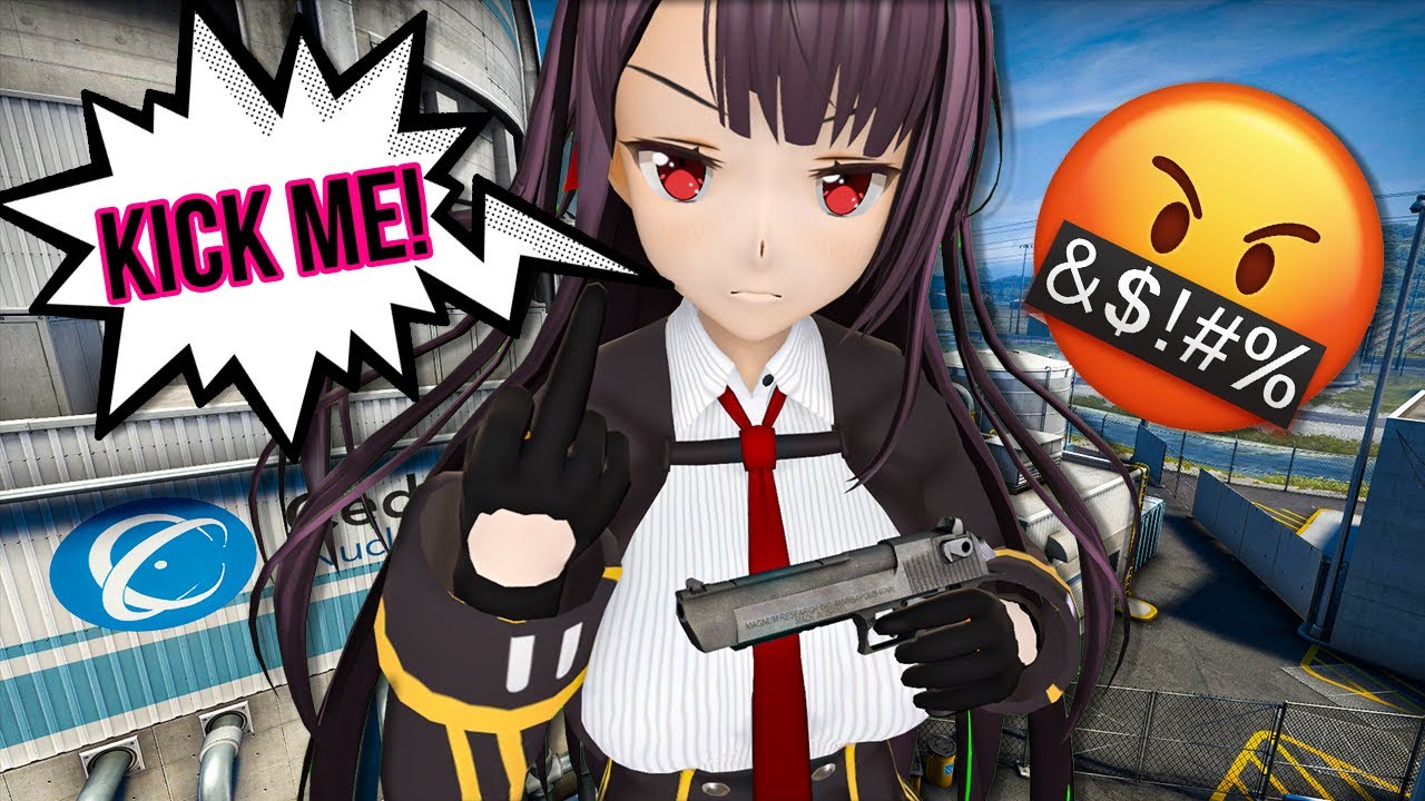 ANGRY GIRL KICKS HER FRIEND IN CS:GO (Funny Moments)