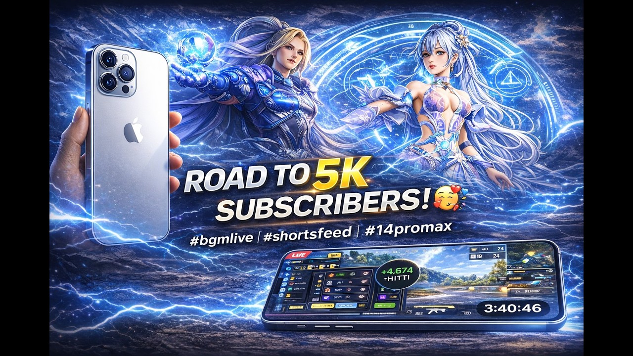 ROAD TO 5K SUBSCRIBERS ! TEAMCODES #bgmilive #shortsfeed #14promax