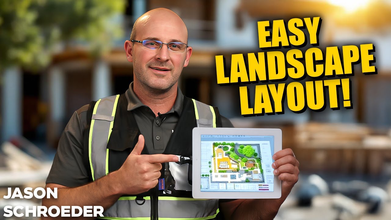How To Draw A Landscape Construction Layout Plan - YouTube