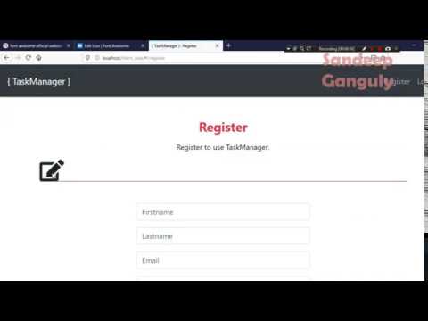 MEAN Stack Project TaskMan Front End - 24 - How To Setup Font Awesome Library - Hindi