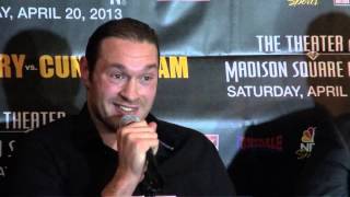 Heated Exchange -  Tyson Fury vs. Steve "USS" Cunningham Press Conference