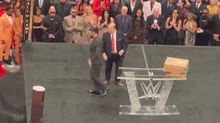 What happens with Roman Reigns off air during the 2024 WWE Hall of Fame!!