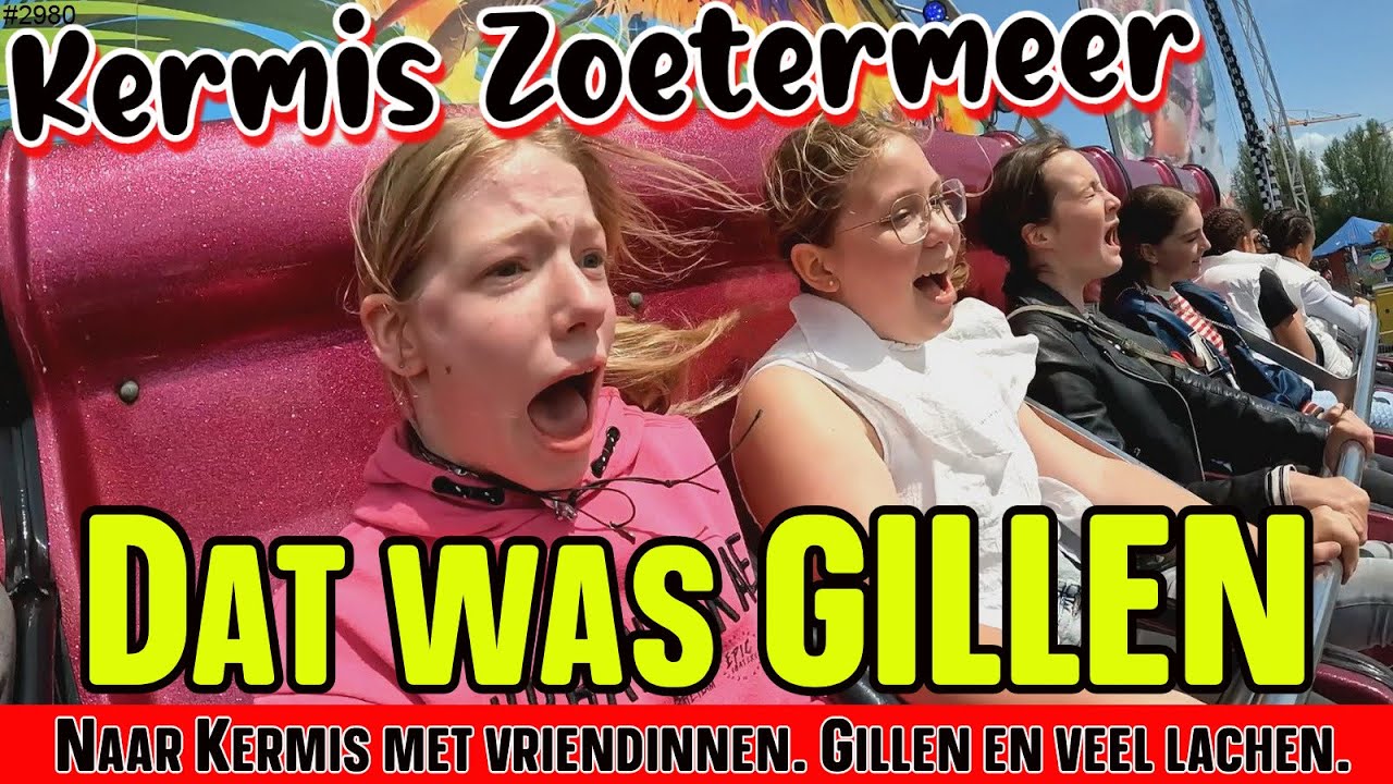 Naar de KERMIS in ZOETERMEER samen met wat SCHOOL VRIENDINNEN. Durven we OVERAL in te GAAN?  #2980