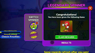 Getting classic knuckles is sonic speed simulator!