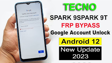 Tecno Spark 9/Spark 9T Frp Bypass Android 12 | Tecno KH6/KG5p Google Lock Bypass | New Update 2023 |