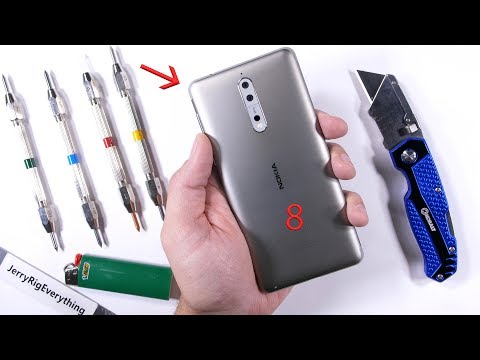 Nokia 8 Durability Test - Scratch, BURN And Bend Tested!