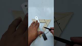 easy trick to turn a triangle into a star #woodworking #woodscraft #diy