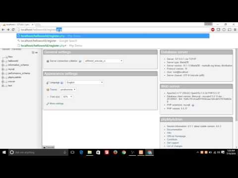 MYSQL & PHP HelloWorld
