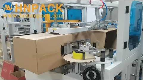 Hennopack horizontal type case erector carton packing machine