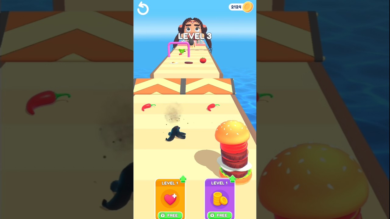 Burger run level 3 android games 