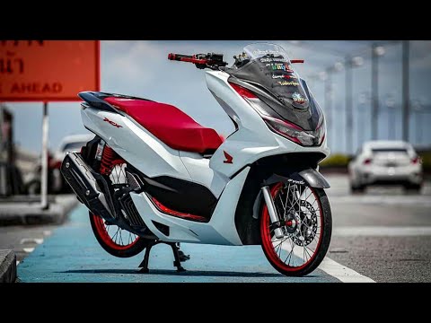PCX 160 White Modification Thai Style - YouTube