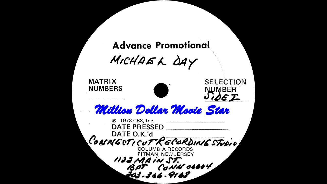Michael Day Million Dollar Movie Star [unreleased, 1973] YouTube