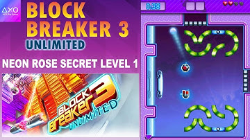 Neon Rose Secret Level 1 | Block Breaker 3 unlimited | Java Game Secret Level - 1
