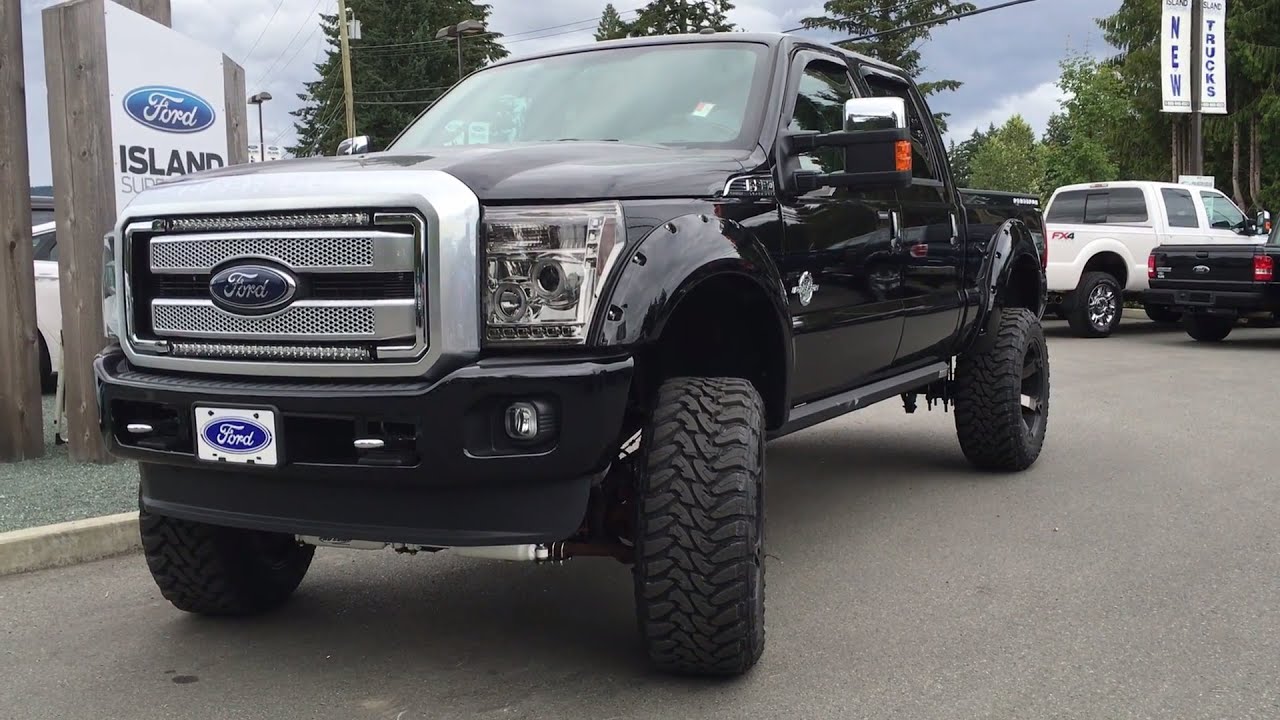 Lifted 2016 Ford Super Duty F 350 Lariat Platinum Supercrew 4x4 Review Srw Island Ford