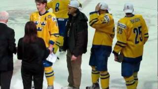 2012 IIHF World Junior Championship Sweden Hockey WJC Receiving Gold Medal in Calgary Jan 5, 2012 by Christina Johnson 1,314 views 12 years ago 3 minutes, 13 seconds