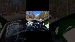 Kawasaki ZX4RR exhaust sound, Vcyclnut ECU, LCIPARTS retro slip-on, K&N air filter.