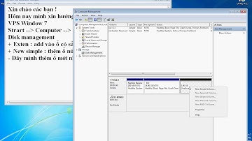 Hướng dẫn thêm ổ cứng SSD trên VPS Window 7