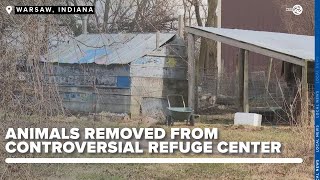 Animals taken from controversial refuge center in Indiana