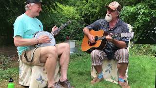 Video thumbnail of "darrell scott and danny barnes sing and pick i feel like traveling on"