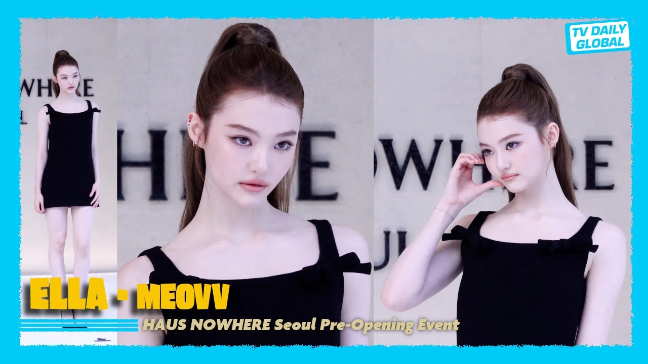 [4K] MEOVV’s ELLA Shines at HAUS NOWHERE Seoul Pre-Opening Photocall