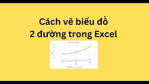 Cách vẽ biểu đồ 2 đường trong Excel
