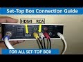 How to connect Set-Top Box To Led Tv, Lcd Tv or Smart Tv ? Guide in Hindi