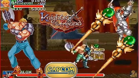 Knights of the round 3-4 boss 2 Green magic scepters (Percival only)