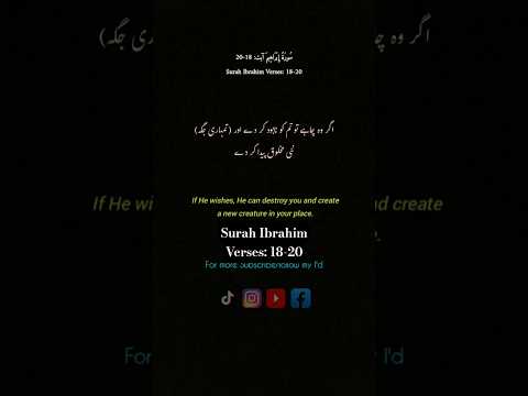 Quran Urdu translate with English Text Surah Ibrahim Verses: 18-20#quranurdu #surahibrahim #viral