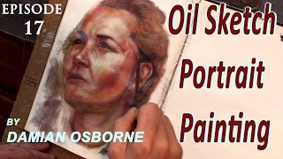 Alla Prima Portrait Painting with Oils | Oil Sketch Portrait Painting