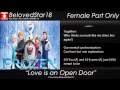 Love is an Open Door - Instrumental and Female Part Only *Re-post*