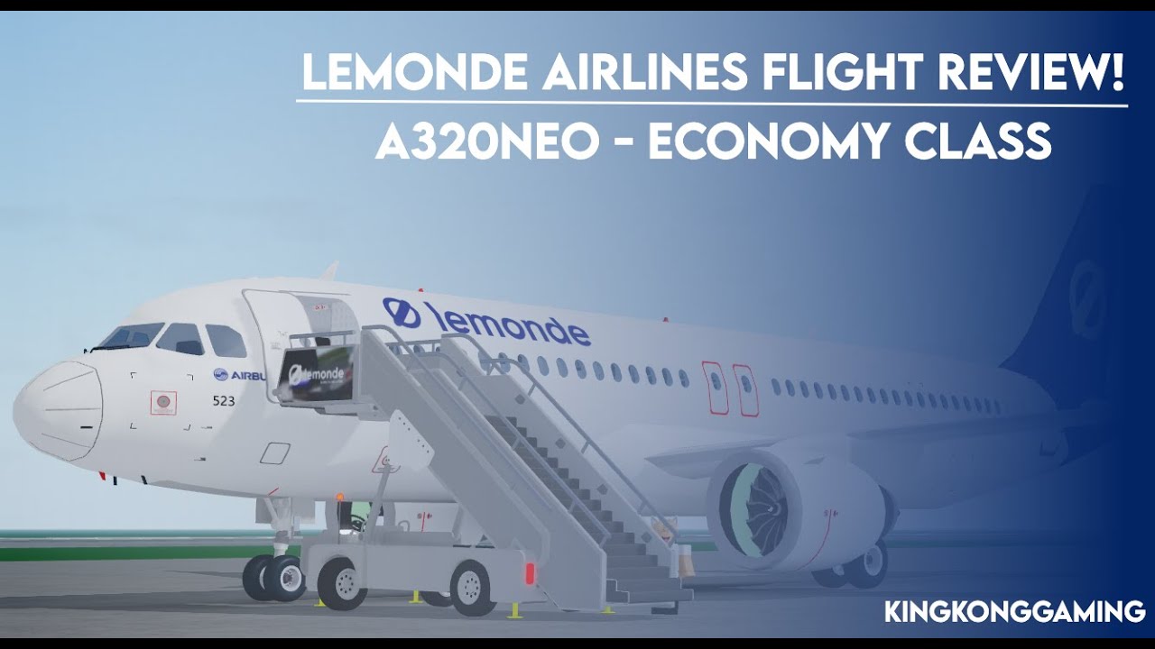 ROBLOX LeMonde Airlines A320neo Review Jena Tenerife YouTube 
