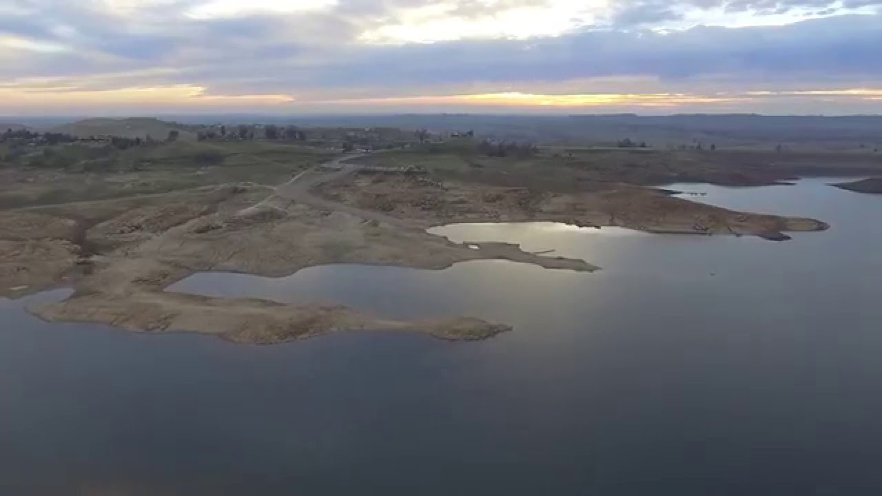 Milllerton Lake Madera CA Aerial View 1080p 60fps YouTube