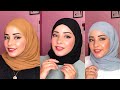 كيفاش ندير لفّات الحجاب تاعي 🙆🏻‍♀️ | My daily chiffon scarf tutorial ✨