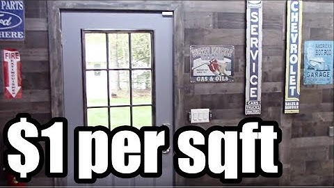 UNIQUE AND CHEAP Way To Finish Off a Garage/Workshop Interior With a Weathered Look!