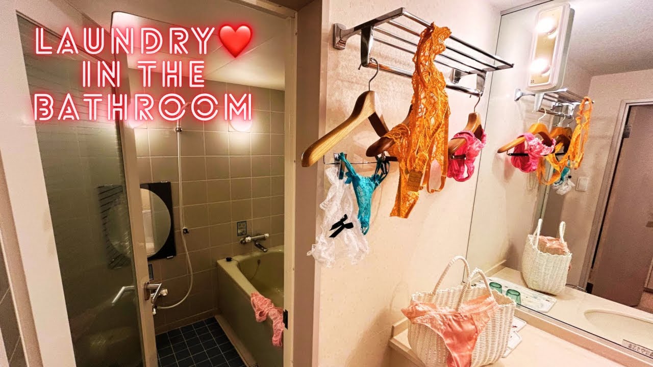 Laundry in the bathroom / my underwear collection
