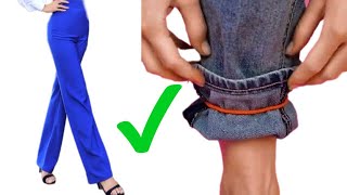 🌈💯3 хитрых приема, как укоротить брюки за 2 минуты: что скрывают швеи от новичков