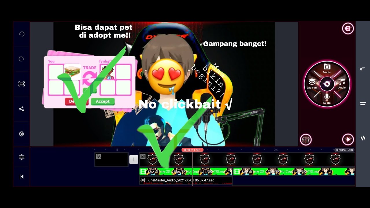 Cara bikin facecam Anime tanpa FaceRig! Cuman 2 bahan aja gampang kok