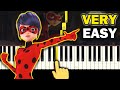 Miraculous Ladybug - Theme - VERY EASY Piano tutorial