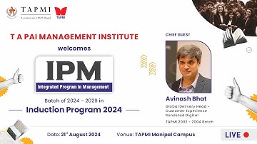 TAPMI Induction Programme- IPM Batch 2024