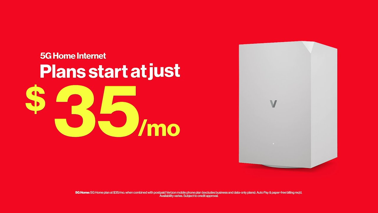 Verizon - Plans start at $35/mo w/ Auto Pay & any Verizon mobile phone plan

Switch now