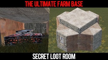 Rust - The Ultimate farm base 2021 [SECRET LOOT Room] #Rust