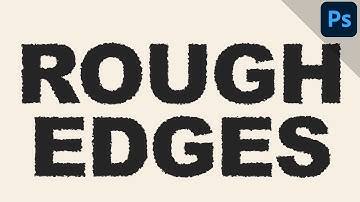 Create text with rough edges | PHOTOSHOP TUTORIAL - TEXT EFFECT