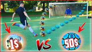 1$ vs 50$ МЯЧ | ФУТБОЛЬНЫЙ ЧЕЛЛЕНДЖ