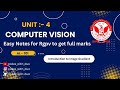 Computer Vision Unit 4 (AL701) || RGPV 7th Semester || In One Shot || #computervision #rgpv #ai